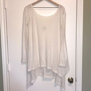 Free People White Low-Back Tunic